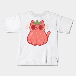 Strawberry Cat Kids T-Shirt